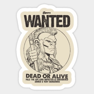 WANTED PALE POSTER Sticker